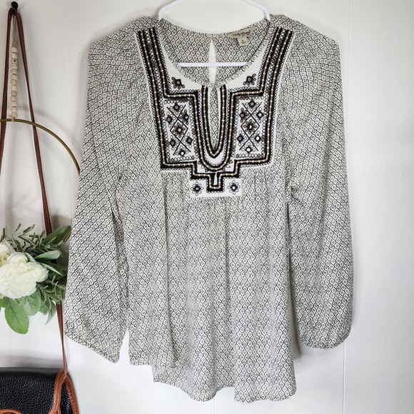 Lucky Brand Lilah Mirror Top Size Small - Picture 3 of 9